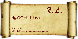Nyári Lina névjegykártya